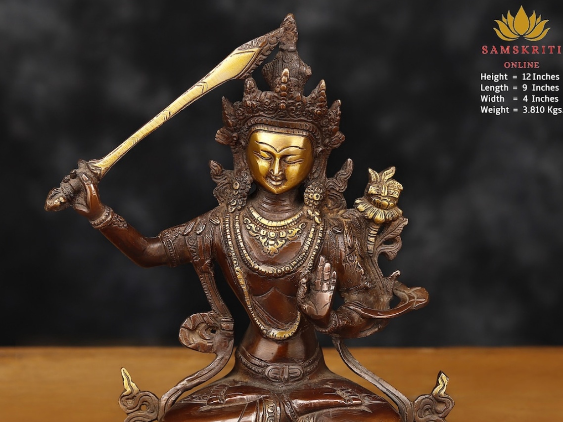 Tara Goddess Statue - Brass